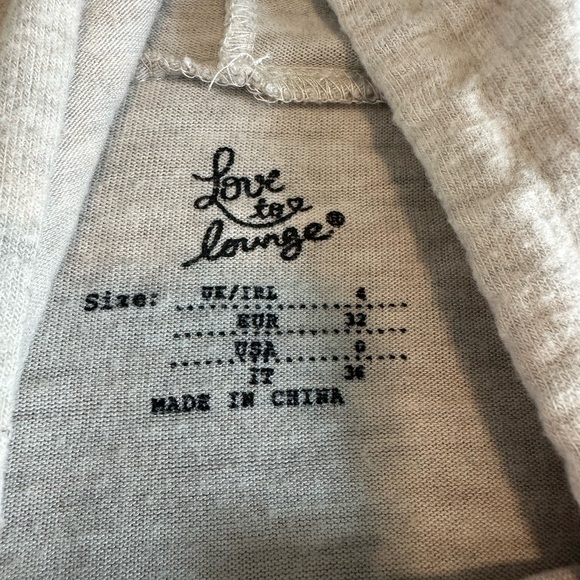 Love to Lounge Womens Cream Lightweight Short Sleeve Hoodie Size XS 0 - Picture 9 of 10